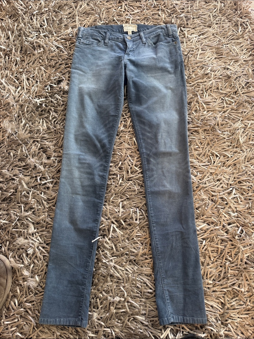 Current/Elliott Slim Skinny Jeans - Faded Gray Blue